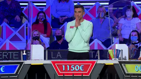 ¡Un error en el peor momento! Raúl cree tener el panel y falla con 1.150 euros ¡Un error en el peor momento! Raúl cree tener el panel y falla con 1.150 euros
