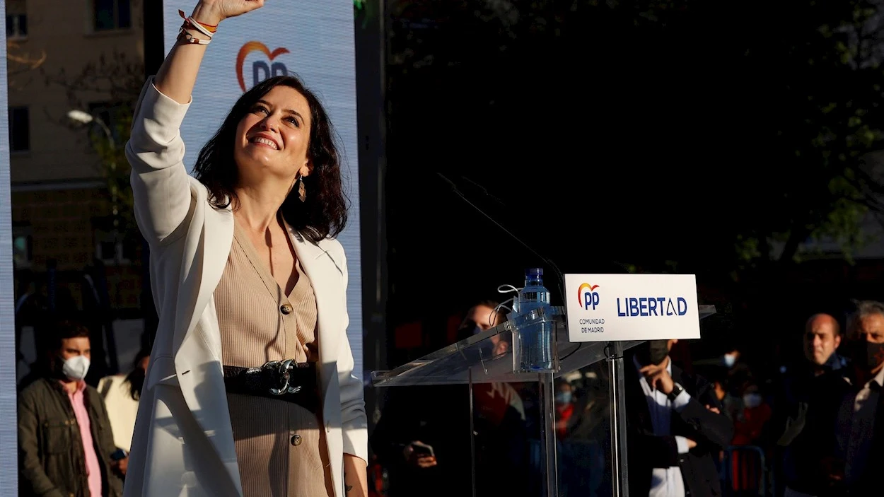 La candidata del PP a las elecciones de Madrid, Isabel Díaz Ayuso La candidata del PP a las elecciones de Madrid, Isabel Díaz Ayuso