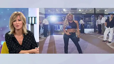 Leticia Sabater en Espejo Público. Leticia Sabater en Espejo Público.