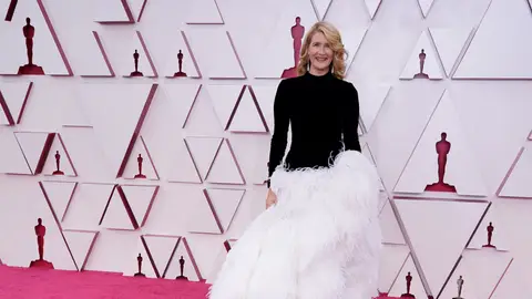 Laura Dern de Oscar de la Renta Fall 2020 Alfombra roja Premios Oscar 2021
