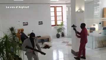 Vista del rodaje en Alginet Vista del rodaje en Alginet