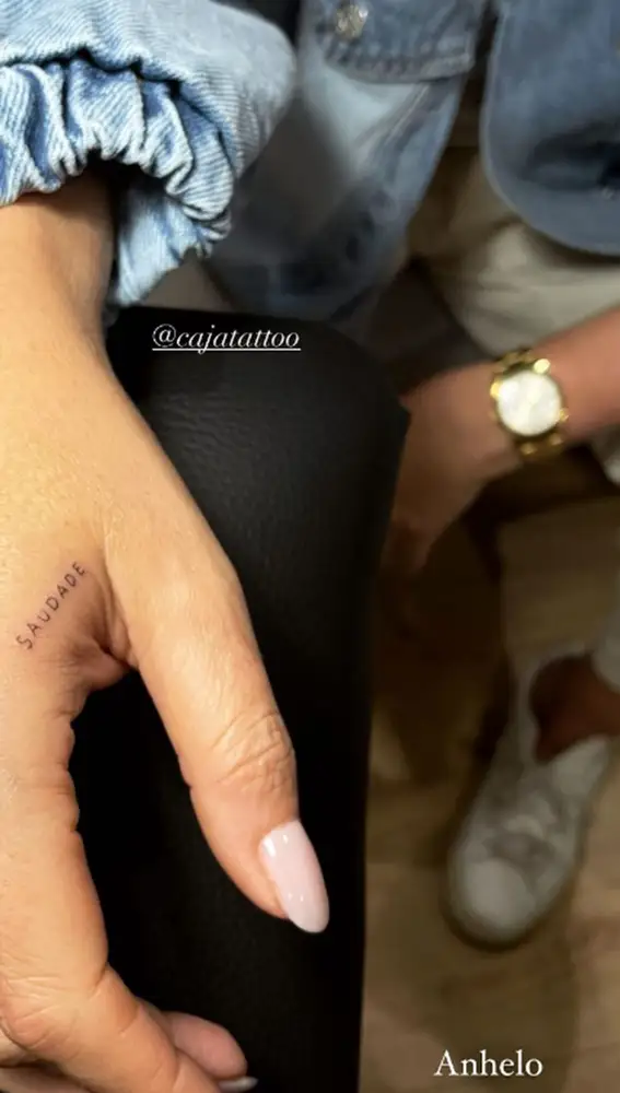 El tatuaje de Vicky Martín Berrocal 