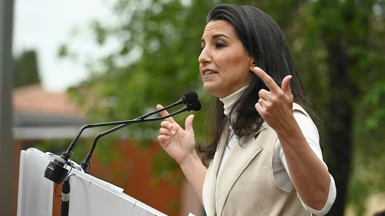 La portavoz de Vox a la Comunidad de Madrid, Rocío Monasterio La portavoz de Vox a la Comunidad de Madrid, Rocío Monasterio