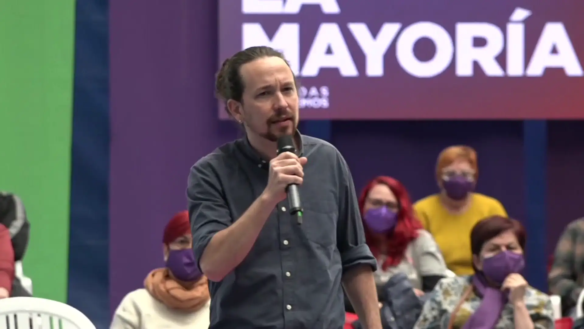 Pablo Iglesias, en un acto en Getafe