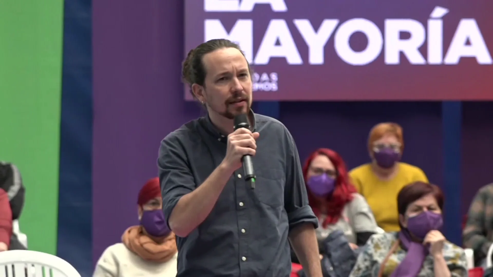 Pablo Iglesias, en un acto en Getafe Pablo Iglesias, en un acto en Getafe