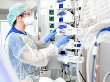 Imagen de la UCI de un hospital Imagen de la UCI de un hospital