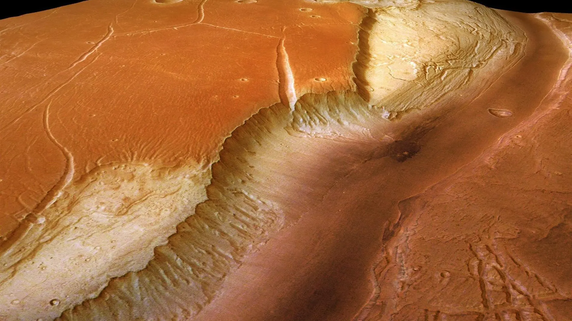 Marte tuvo ríos y lagos gracias a una capa de nubes de hielo