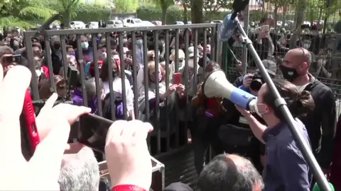 Pablo Iglesias, en un acto en Getafe Pablo Iglesias, en un acto en Getafe