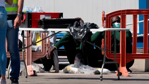 Llegada de migrantes en situación irregular a Los Cristianos Inmigración irregular