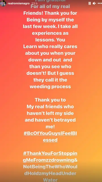 El mensaje de Ronnie Ortiz-Magro El mensaje de Ronnie Ortiz-Magro