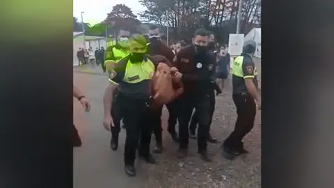 Detención de un migrante en Las Raíces Inmigración irregular