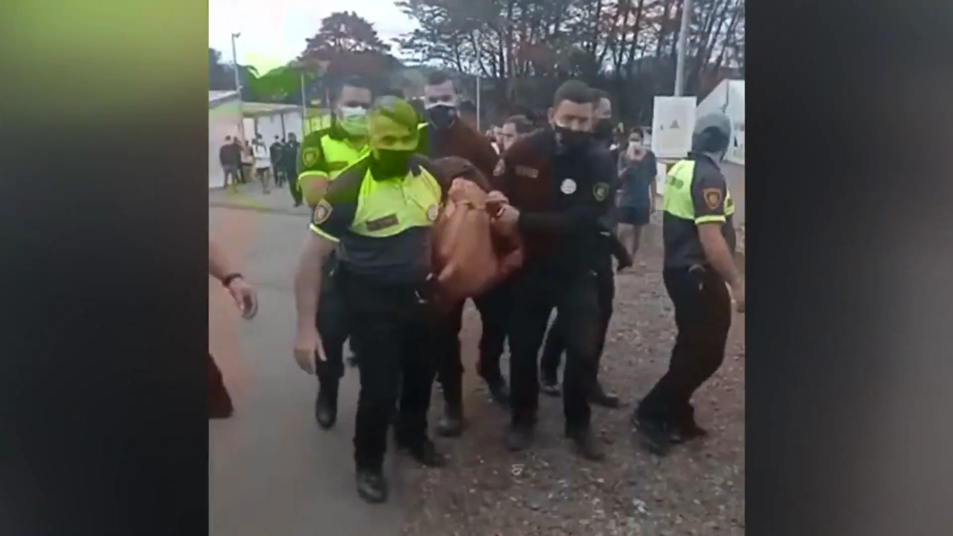 Detención de un migrante en Las Raíces Inmigración irregular