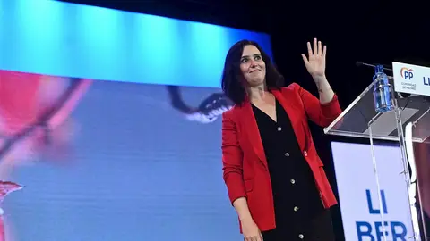 La presidenta de la Comunidad de Madrid y candidata del PP a la reelección, Isabel Díaz Ayuso La presidenta de la Comunidad de Madrid y candidata del PP a la reelección, Isabel Díaz Ayuso