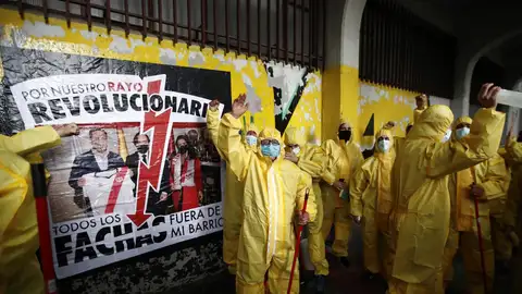 Asistentes a la protesta convocada por la Plataforma ADRV Asistentes a la protesta convocada por la Plataforma ADRV