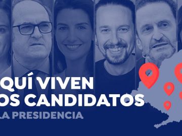 Aquí viven los candidatos a la presidencia de la Comunidad de Madrid y esto es lo que les cuesta