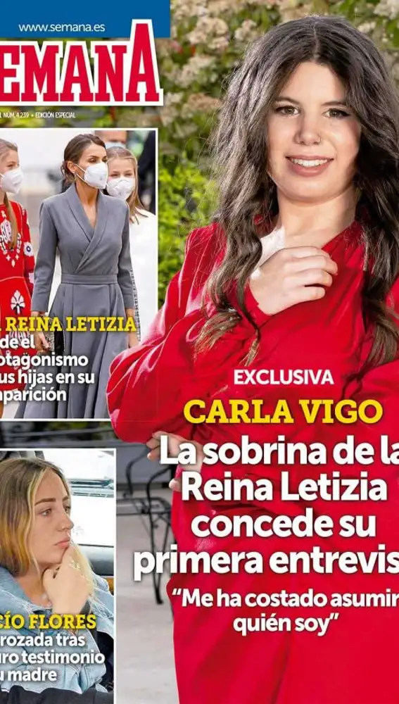 Carla Vigo en la revista Semana