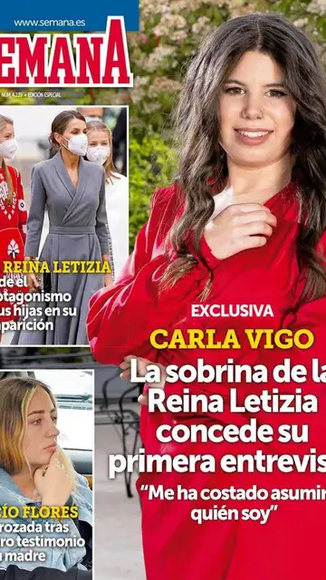 Carla Vigo en la revista Semana Carla Vigo en la revista Semana
