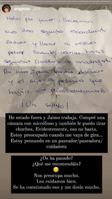 Angy Fernández, la nota de sus vecinos