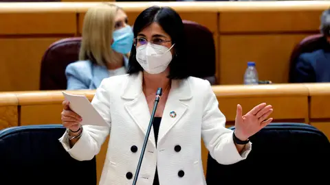 La ministra de Sanidad, Carolina Darias, en el Senado Coronavirus