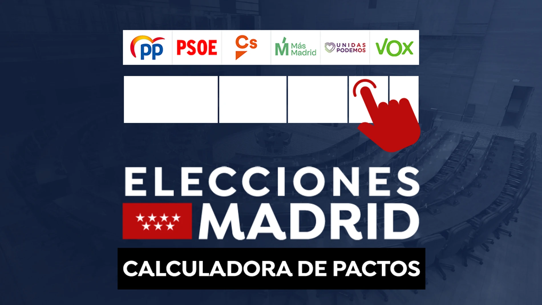 Calculadora de pactos: Comprueba los posibles acuerdos en Madrid tras el 4M en directo