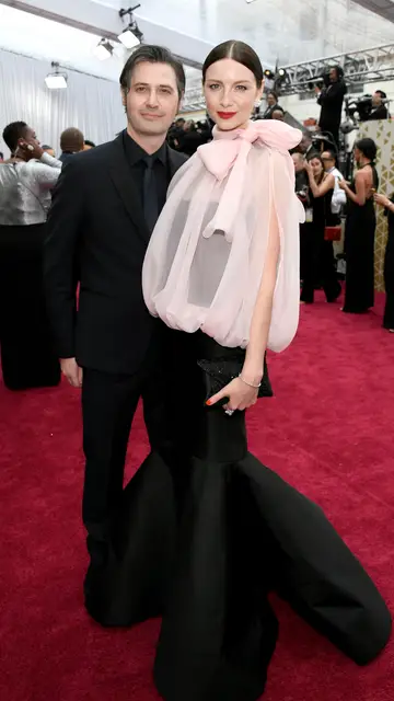 Caitriona Balfe y su marido Anthony McGill En los Oscar 2020