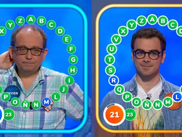 Los recuentos definen la estrategia de Javier y Pablo con un empate a 23 en ‘El Rosco’ Los recuentos definen la estrategia de Javier y Pablo con un empate a 23 en ‘El Rosco’