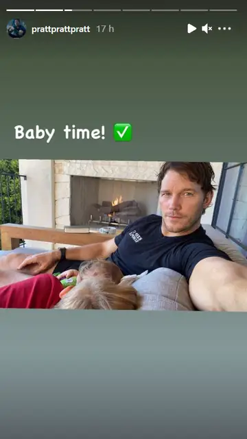 Chris Pratt junto a sus hijos Chris Pratt junto a sus hijos