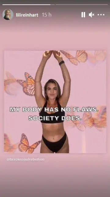 La frase que ha compartido la actriz en su Instagram La frase que ha compartido la actriz en su Instagram