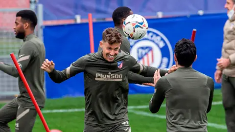 Marcos Llorente, en un entrenamiento del Atlético de Madrid Marcos Llorente, en un entrenamiento del Atlético de Madrid