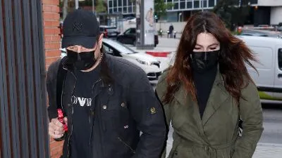 Marisa Jara, con su novio Miguel Almansa