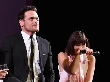 Sam Heughan y Caitriona Balfe Sam Heughan y Caitriona Balfe