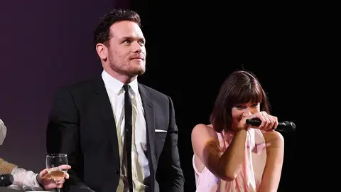 Sam Heughan y Caitriona Balfe Jamie y Claire Fraser en 'Outlander'