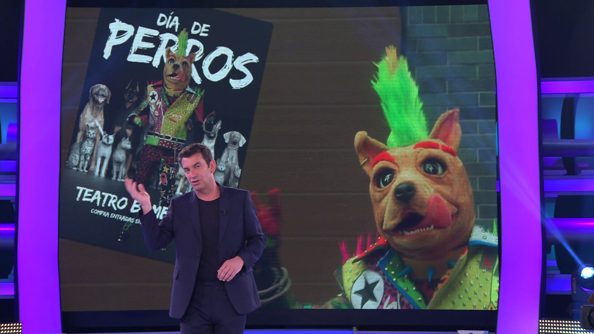 Arturo Valls desvela la primera pista sobre el Perro de 'Mask Singer': "Lo de ponerse delante de un micrófono y unas lucecitas es pienso comido"