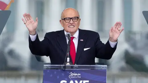 Rudolph Giuliani, abogado de Donald Trump y exalcalde de Nueva York Rudolph Giuliani, abogado de Donald Trump y exalcalde de Nueva York