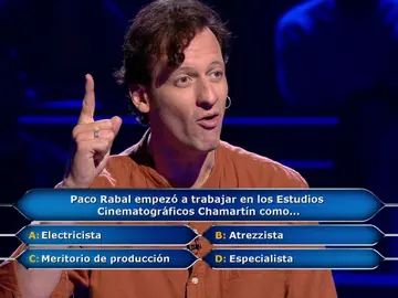 ¡Lo ha bordado! Edu Soto llena el plató de aplausos tras una magnífica imitación a Paco Rabal en ‘¿Quién quiere ser millonario?’ ¡Lo ha bordado! Edu Soto llena el plató de aplausos tras una magnífica imitación a Paco Rabal en ‘¿Quién quiere ser millonario?’