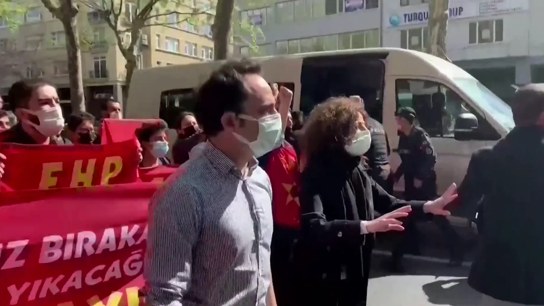 Manifestantes en el Día del Trabajador en Estambul Manifestantes en el Día del Trabajador en Estambul