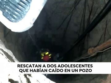 Rescatan a 2 menores de un pozo de 7 metros de profundidad en Toledo