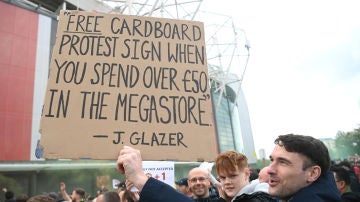 Protestas en Old Trafford