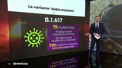 Así es la doble variante del coronavirus india que podría ser resistente a los anticuerpos o las vacunas Así es la doble variante del coronavirus india que podría ser resistente a los anticuerpos o las vacunas