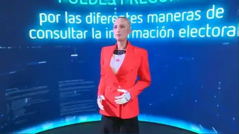Sophia, el humanoide que ofrecerá los datos de las elecciones en Madrid Sophia, el humanoide que ofrecerá los datos de las elecciones en Madrid