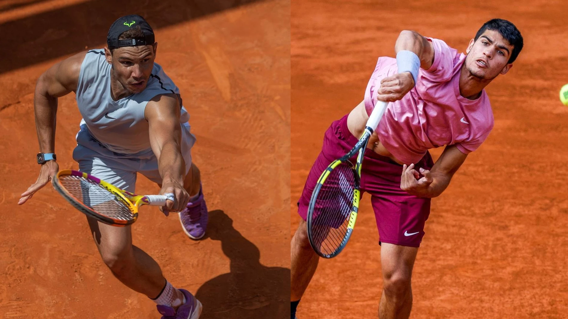 Rafa Nadal - Carlos Alcaraz: Horario y dónde ver el partido del Mutua Madrid Open en directo