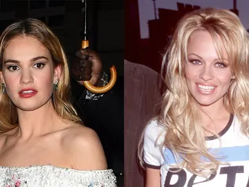 Lily James y Pamela Anderson Lily James y Pamela Anderson