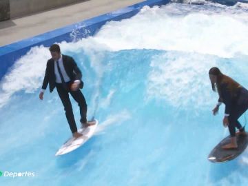 Los surfitas Andy Criere y Garazi Sánchez, en City Wave Madrid: "El mundo evoluciona y ahora se puede surfear en Madrid"