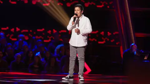Levi Díaz canta 'Warrior' en las Audiciones a ciegas de 'La Voz Kids' 'La Voz Kids'