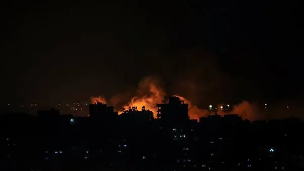 Bombardeos israel&iacute;es sobre la franja de Gaza