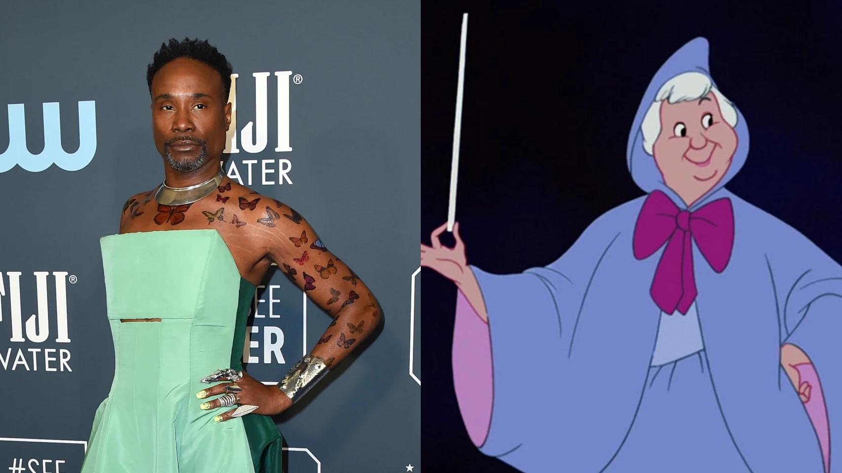 Billy Porter y el Hada Madrina de 'La Cenicienta'