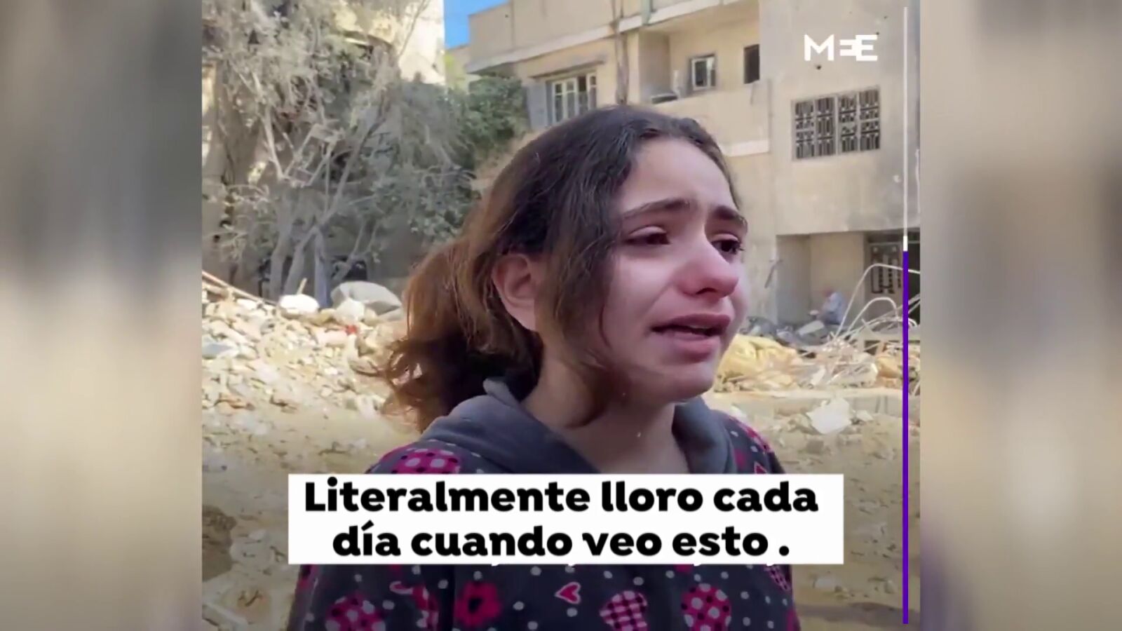 El desgarrador testimonio de una niña palestina de 10 años: 