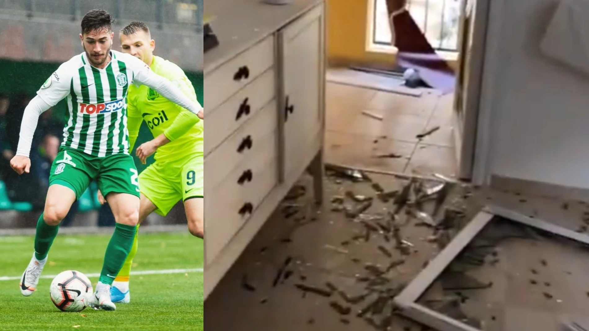 Un futbolista brasileño que juega en Israel muestra su casa destruida por misil de Hamás: "Actúan como animales"
