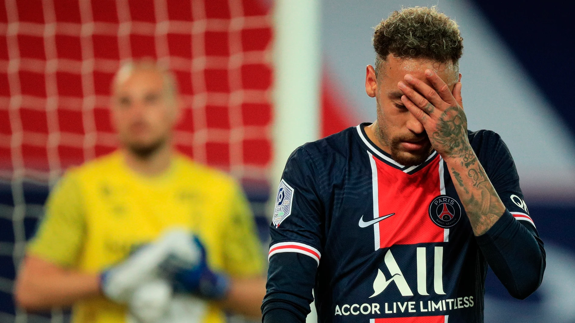 Neymar, durante un partido del PSG