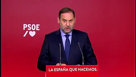 Ábalos, sobre el acuerdo de ERC y JxCat en Cataluña: "No vemos bien que se siga insistiendo en el independentismo" Ábalos, sobre el acuerdo de ERC y JxCat en Cataluña: "No vemos bien que se siga insistiendo en el independentismo"